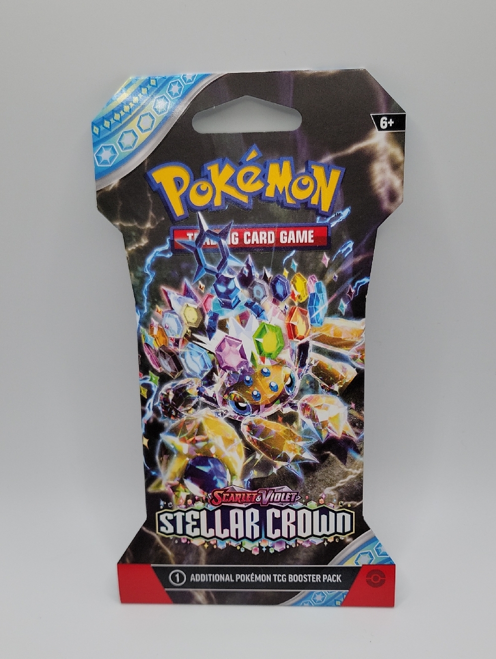 Pokemon Stellar Crown Booster Pack - Blue, Yellow, Purple, Green, Red